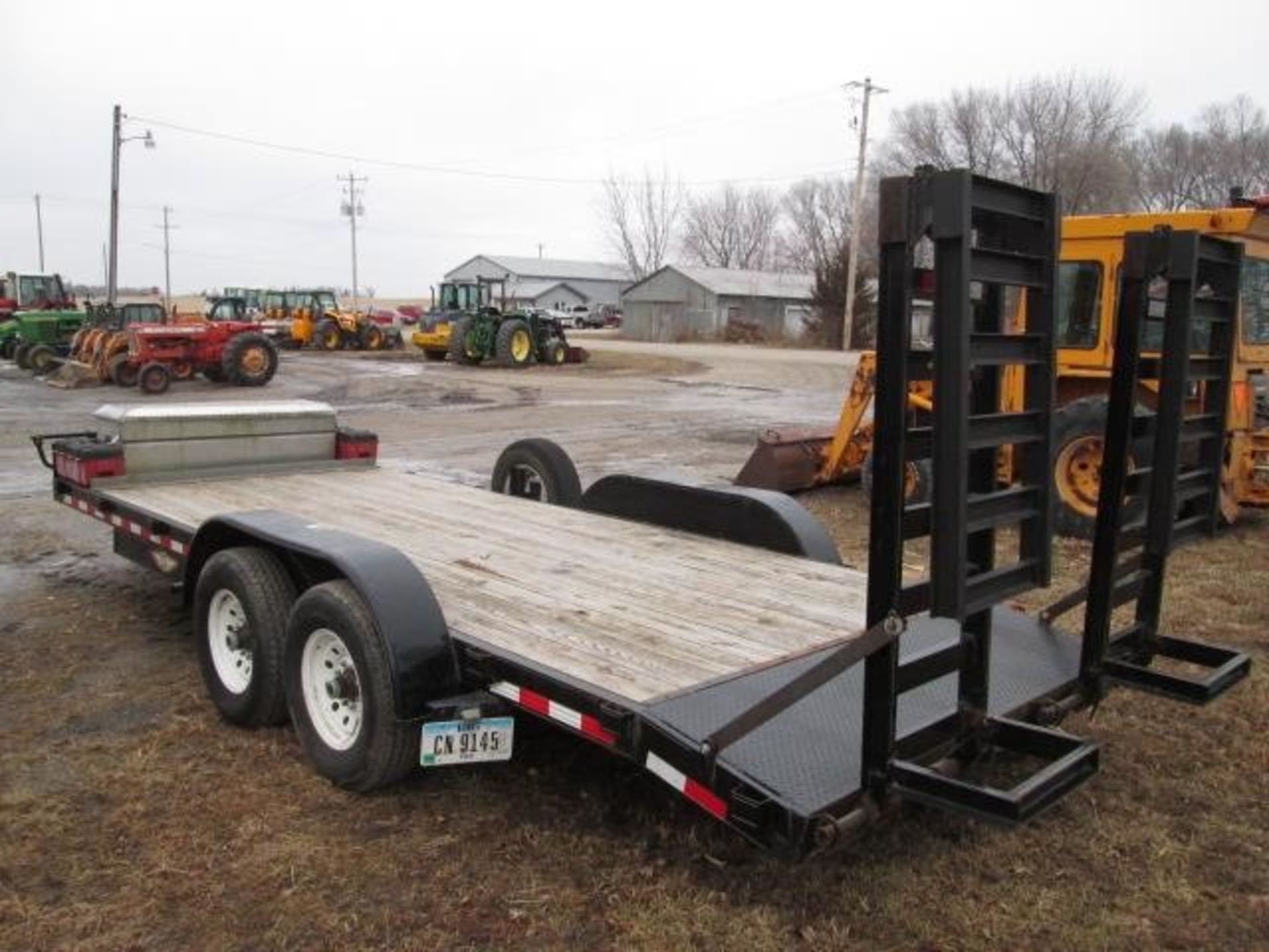 2014 H&H 20’ TRAILER, 7000# AXLES, RAMPS - Image 3 of 9