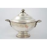 Silver-plated copper tureen