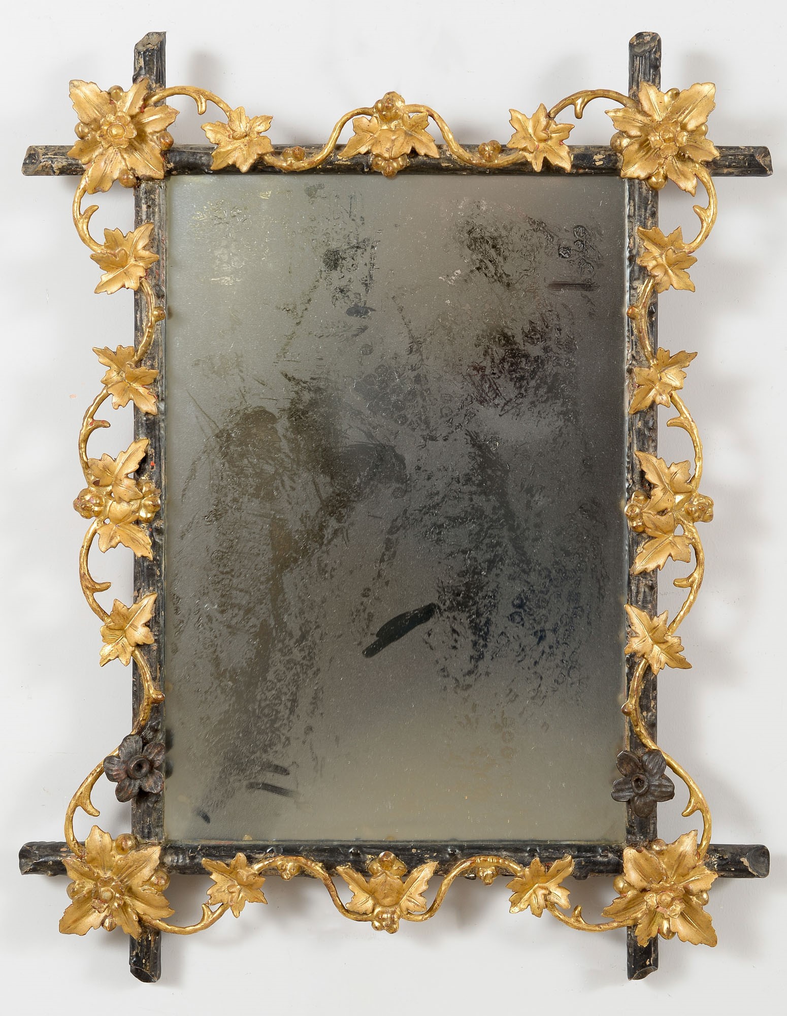 Gilded wooden mirror