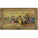 Masked ball in a signed frame