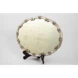 Surtout de table in silver with mirror