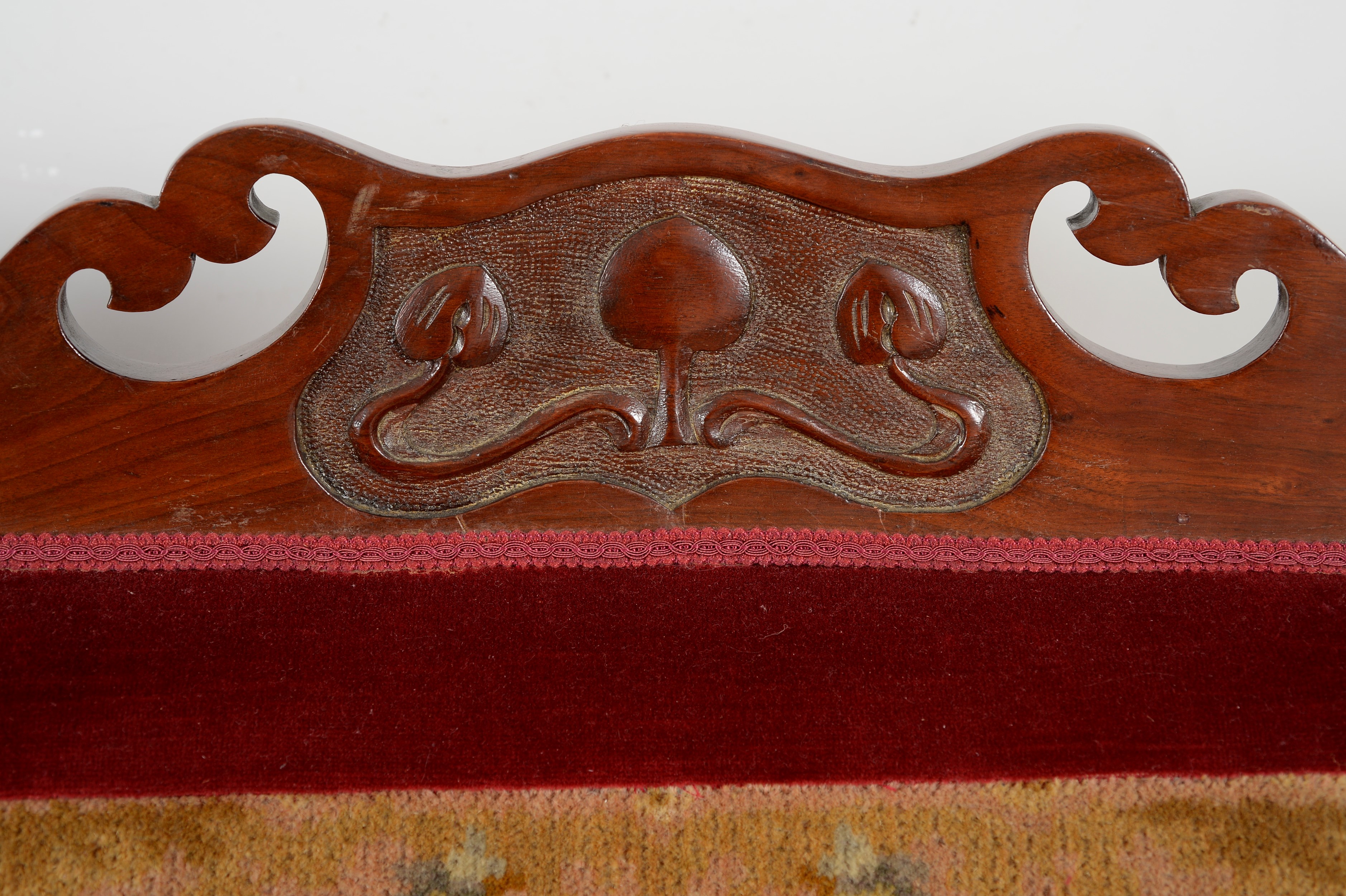 Pair of mahogany armchairs - Image 2 of 4