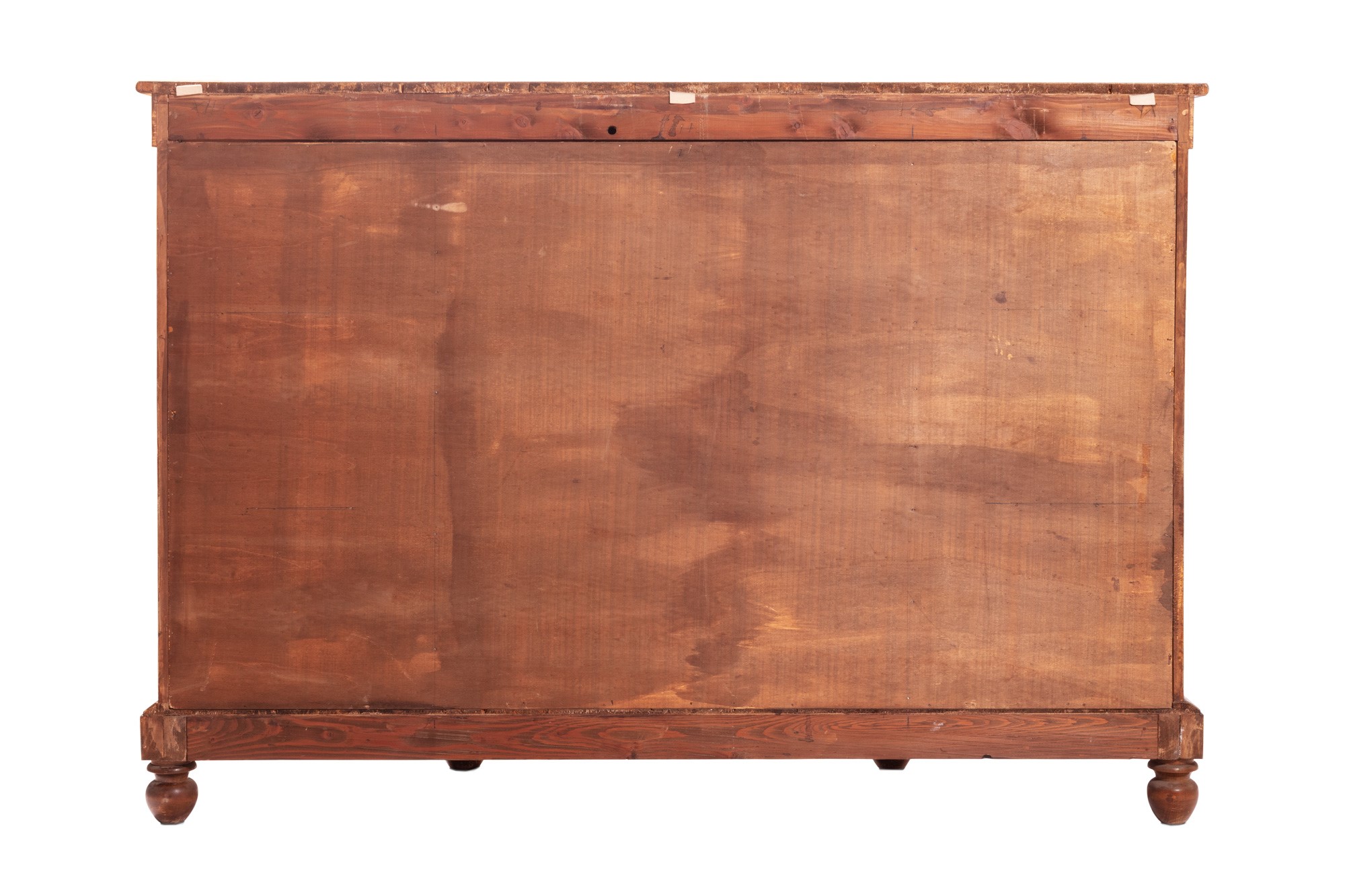 Three-door sideboard in mahogany manifacture lombarda, '50-'60, with floral fruit wood inlays and - Image 11 of 11