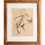 Salvatore Provino (1943 - ) Abstract composition1976, pen on papersigned and dated, framed49 x 39