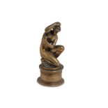 Gilded bronze sculpture depicting Venus late 19th century, h 12 cm