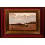 Giorgio Luxardo (1930 - ) Livorno sunset1977, oil painting on tabletIn frame, signed36.5 x 46.5 cm