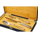 Set of three 800 silver cutlery Italy, 20th century, consisting of fork, knife and spoon, in
