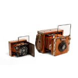 Lot of two Contessa Nettel camerasGermania, early 20th century, The origins of this brand date