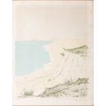 Glimpse of the coast 20th century, lithograph on paperE.A., signed in pencil, framed47 x 36 cm