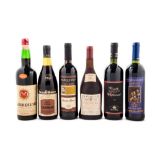 Selection of Canonau 1966 - 1969, Gattinara 1980, Negramaro di Salento 2003, Cabernet 2004,