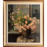 Flowerpot 20th century, oil painting on canvasin frame80 x 70 cm