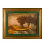 River landscape with mill20th centuryoil painting on canvasin frame58 x 76 cm