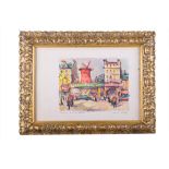 Marius Girard( - ) Paris - Moulin Rouge20th centurycolor lithograph on papersigned in pencil,