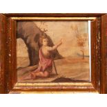 San Giovannino in the desertMarche school, 17th centuryoil painting on woodin a coeval frame22 x