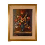 Vase with flowers late 17th- early 18thoil painting on canvasin frame70 x 50 cm