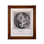 The Madonna della Seggiola1793engraved by Raphael Morghen (1758-1833) by Raffaello Sanzio (1483-