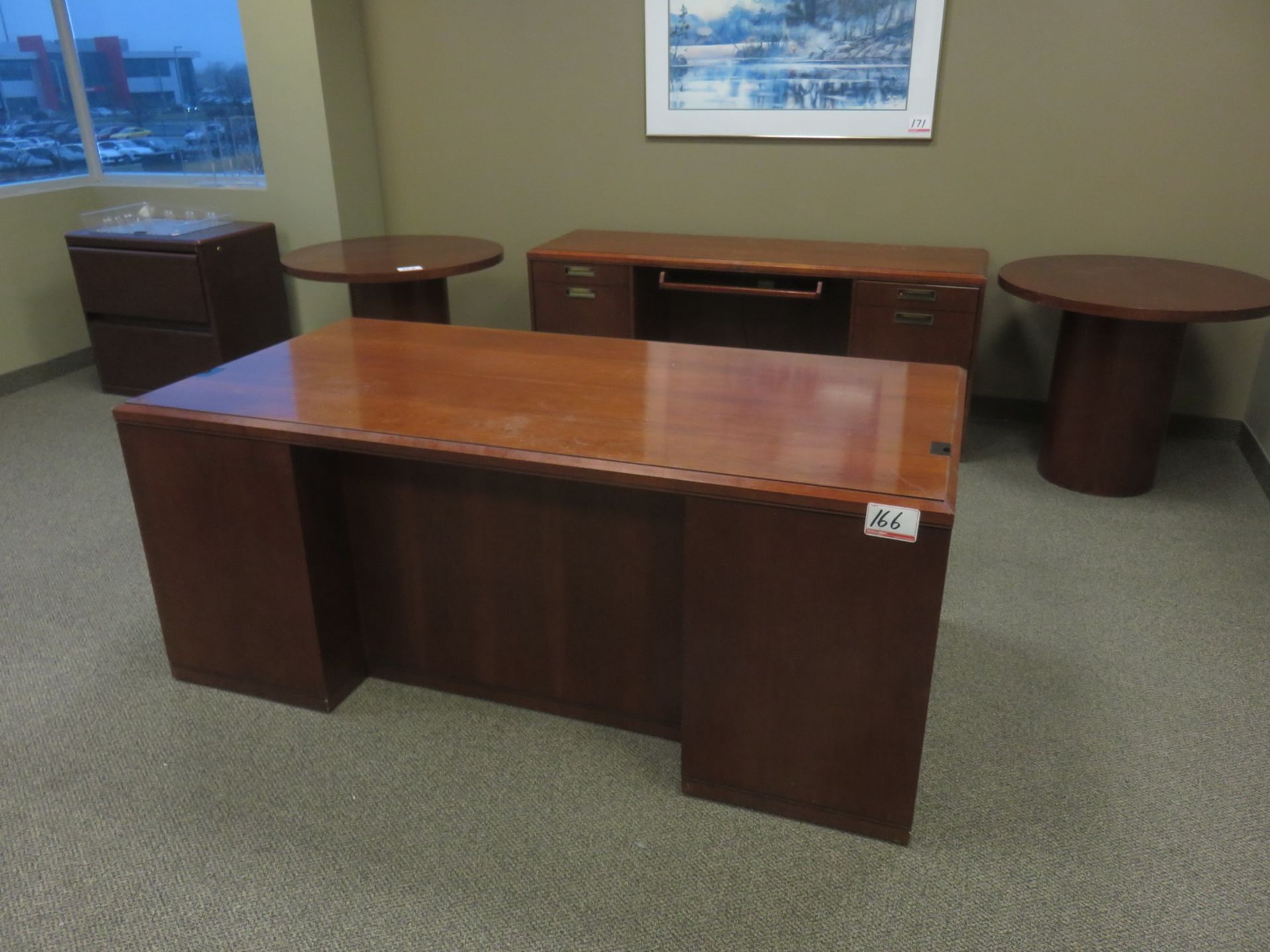 MAHOGANY 5PC EXECUTIVE OFFICE SETS