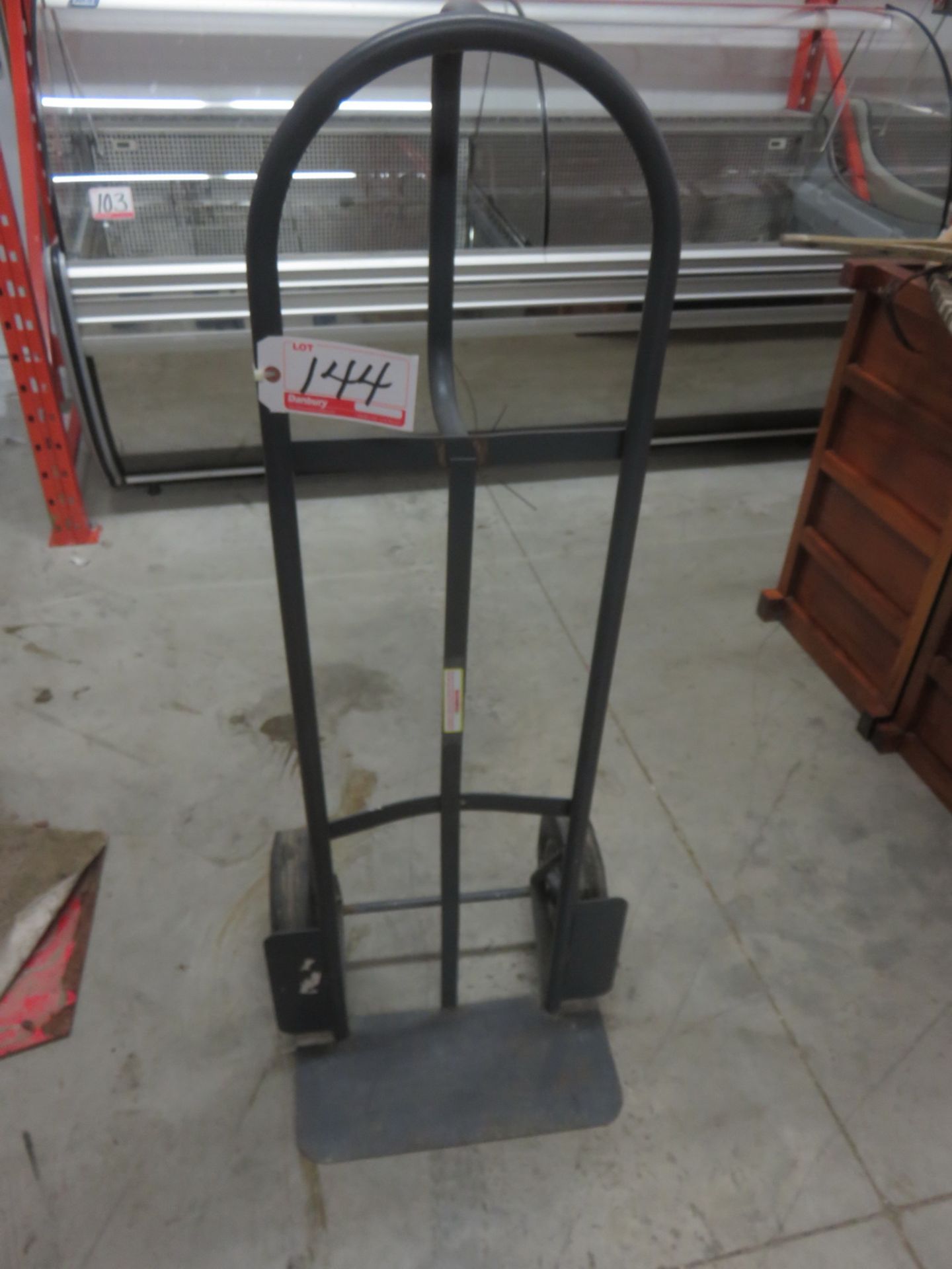 GREY STEEL SOLID TIRE HAND CART