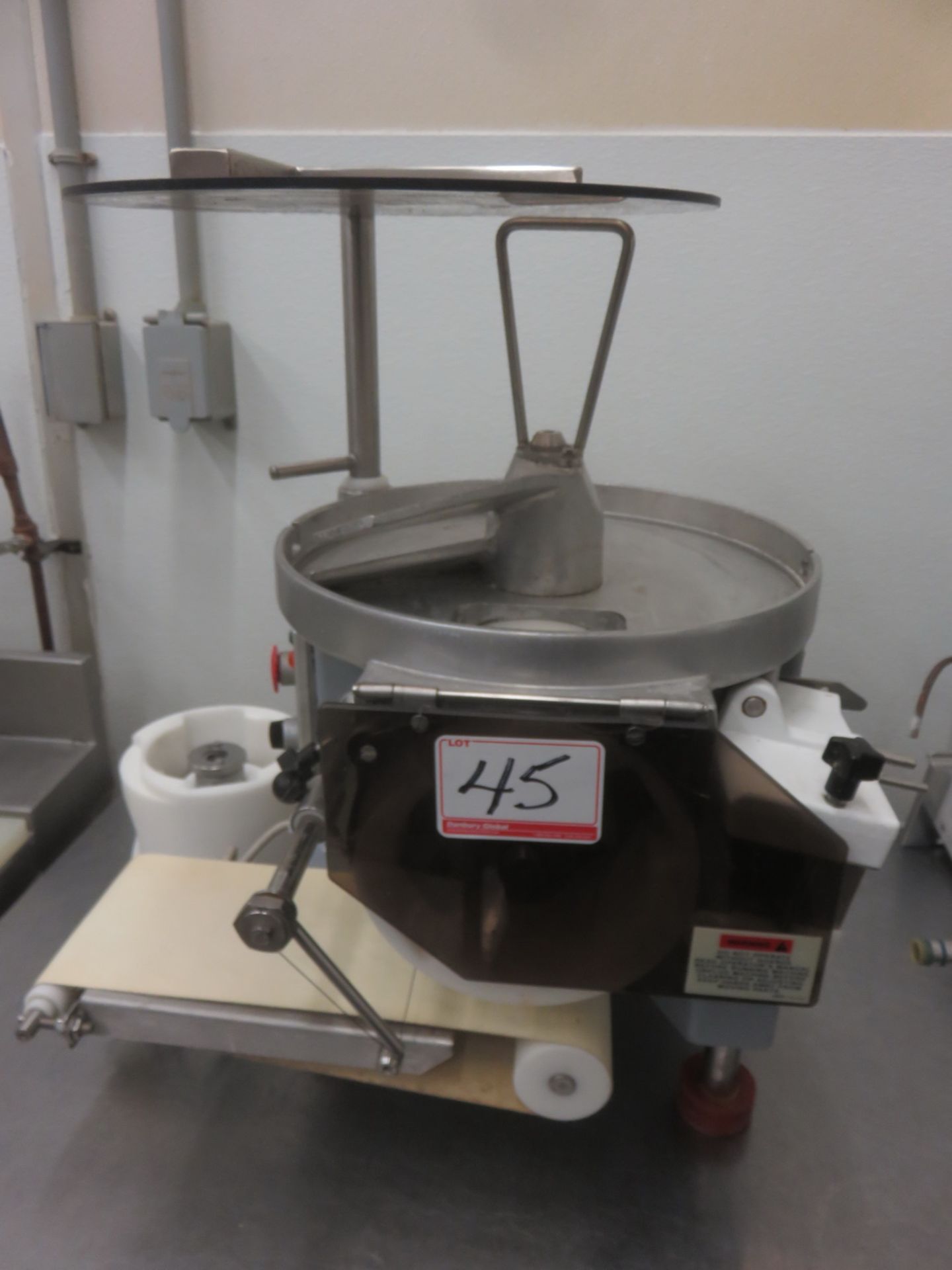 ABM F2000 AUTOMATIC PATTY FORMER / BURGER MACHINE (115V) (MISSING TOP CYLINDER RING)