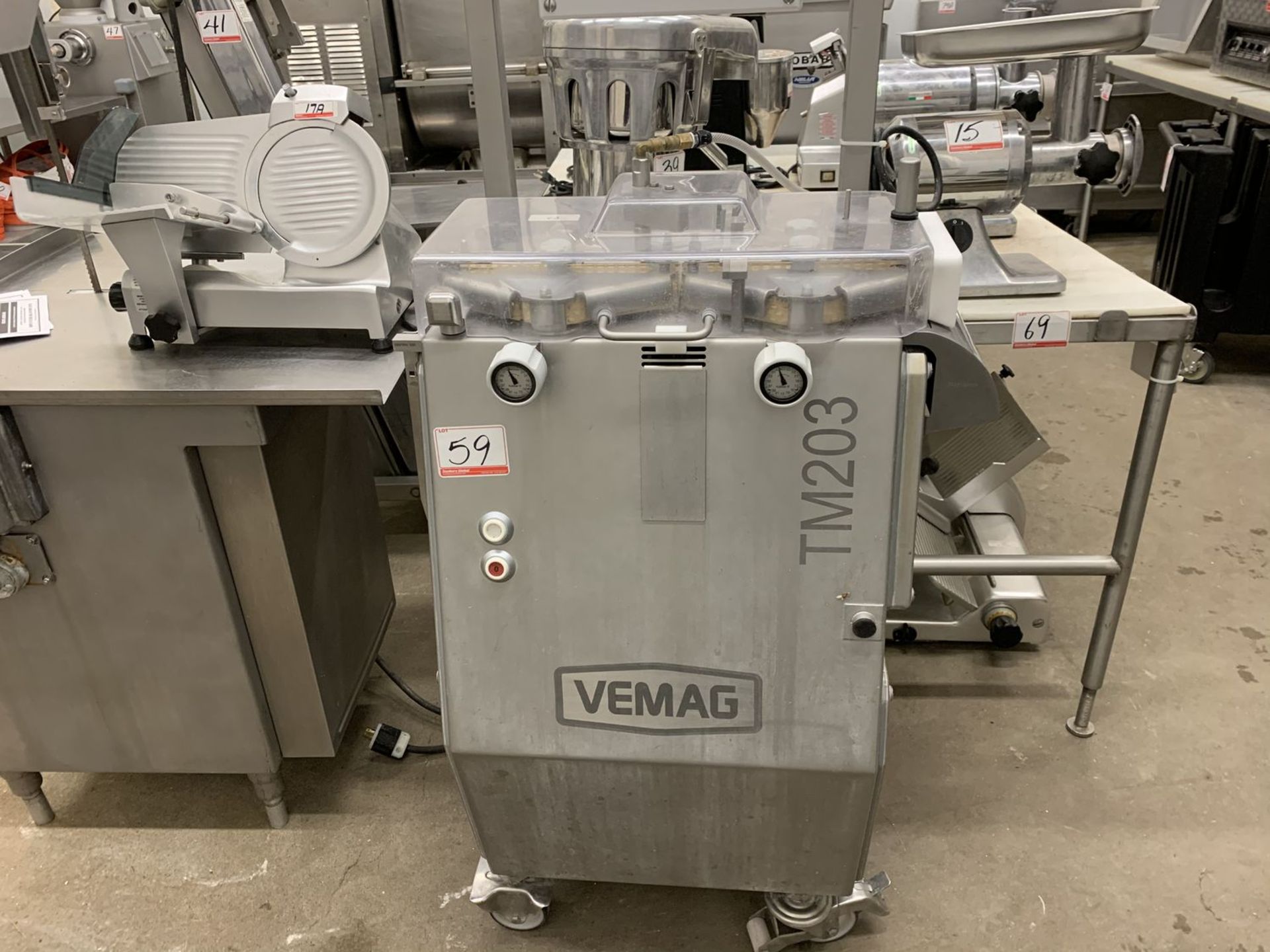 2014 VEMAG TM 203 SAUSAGE LINK CUTTING MACHINE, S/N 2030739