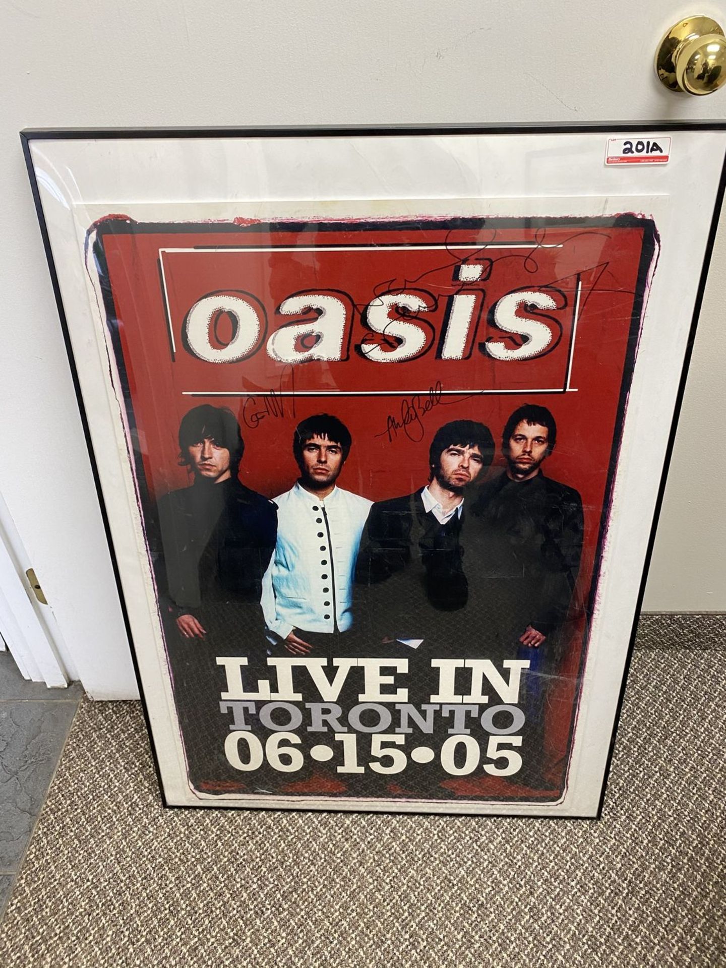 AUTOGRAPHED OASIS POSTER - TORONTO 06-15-05