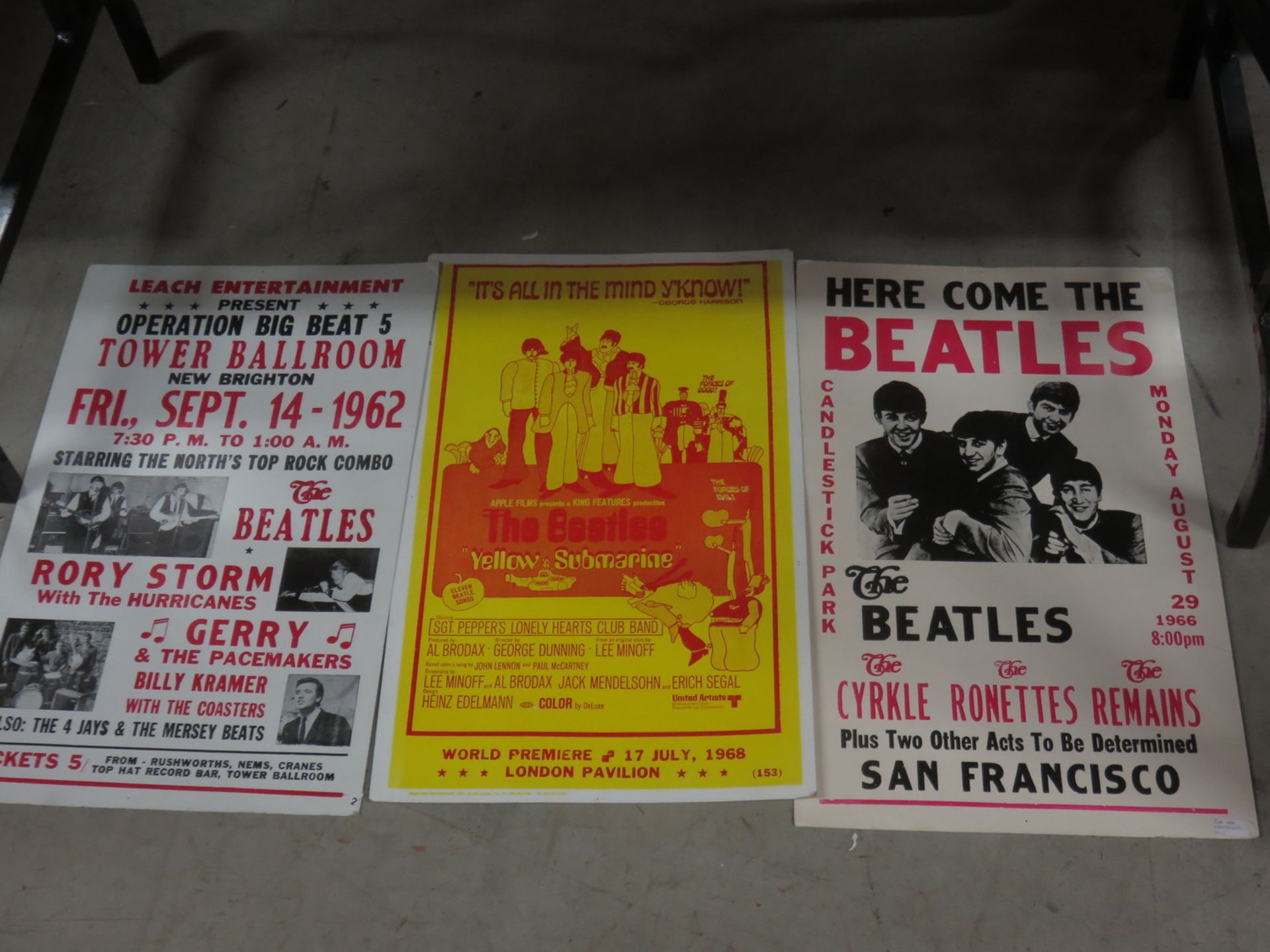 LOT - BEATLES MEMORABILIA & FRAMED VINTAGE POSTERS - Image 2 of 2