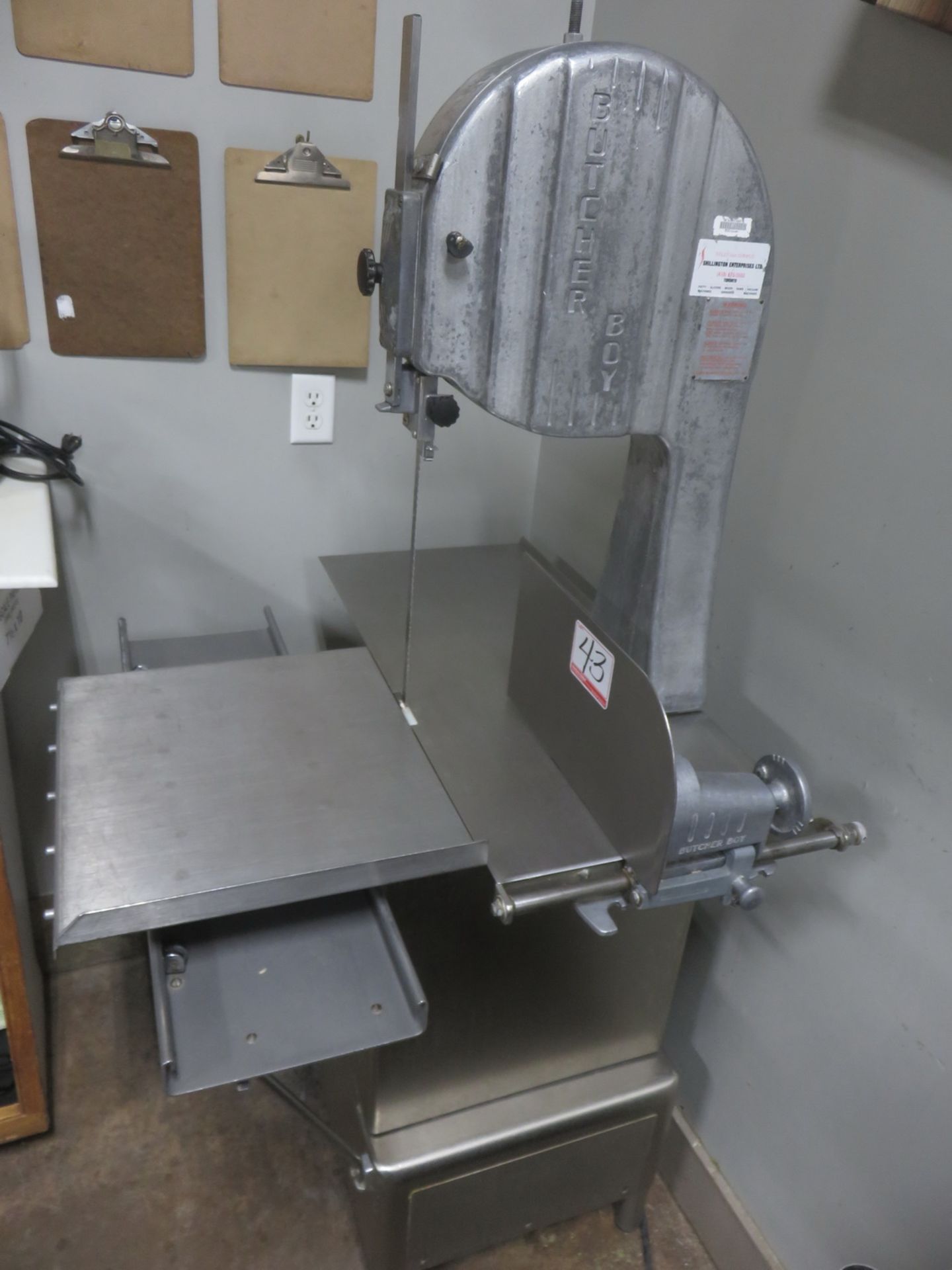 BUTCHER BOY B12F APPROX. 11.5" THROAT & 12"H CUT STAINLESS STEEL MEAT & BONE CUTTING BAND SAW (