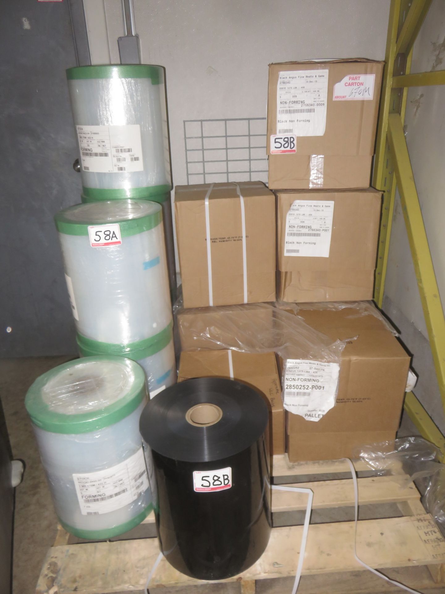 ROLLS - ESEVE 1275 LBK/406 BLACK PLASTIC FILM - NON-FORMING 406MM (APPROX. 670 METERS / ROLL)