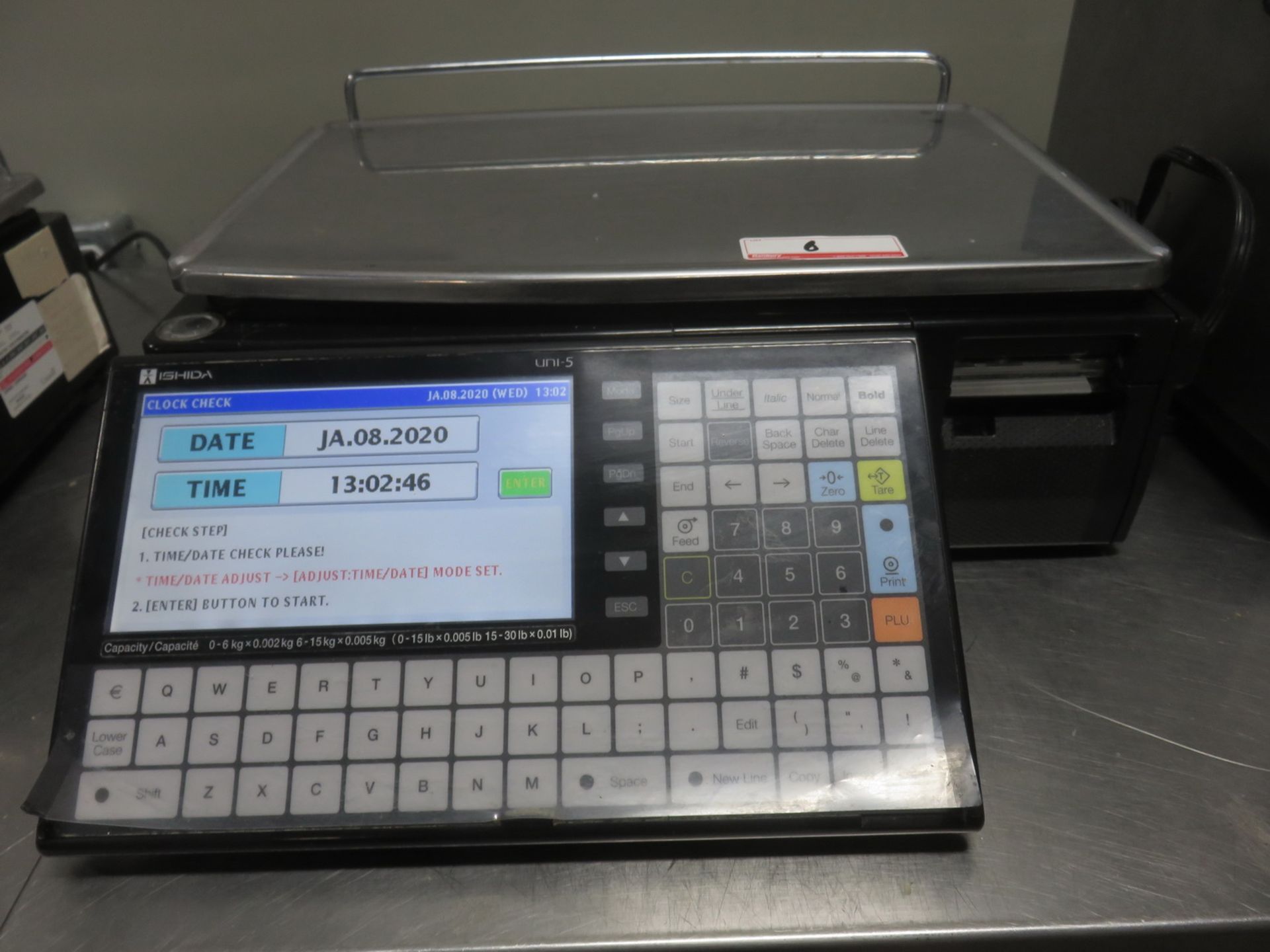 ISHIDA UNI-5 15KG DIGITAL PRICE COMPUTING SCALE