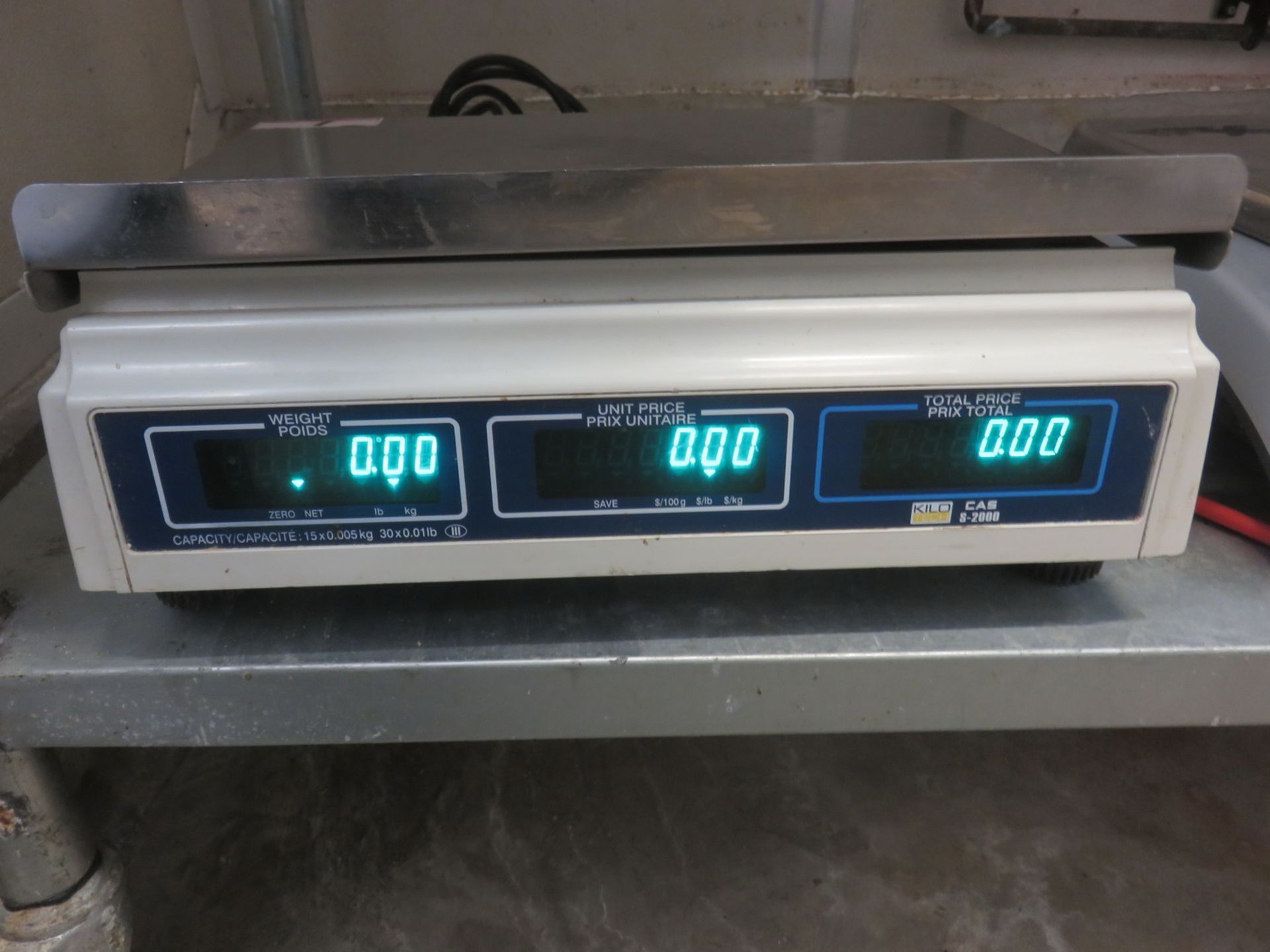 KILOTECH S-2000 15KG 14.75 X 10.25" DIGITAL PRICE COMPUTING SCALE - Image 2 of 2