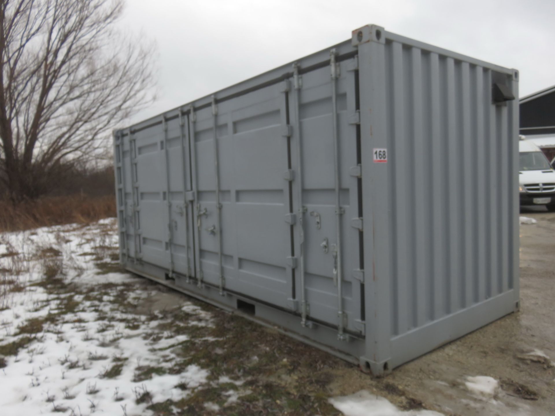 2016 GENERAL GREY STEEL 20' STORAGE CONTAINER (CONTAINER ONLY - NO CONTENTS)