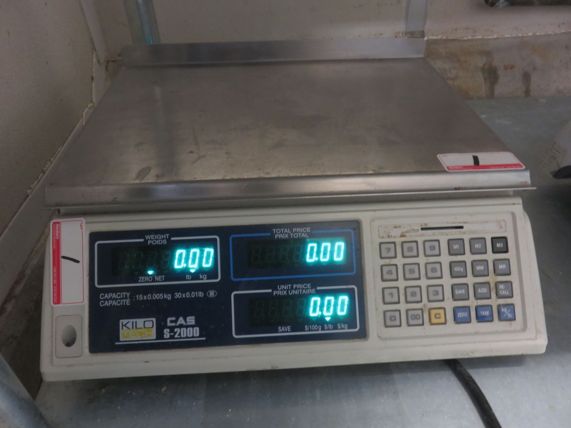 KILOTECH S-2000 15KG 14.75 X 10.25" DIGITAL PRICE COMPUTING SCALE