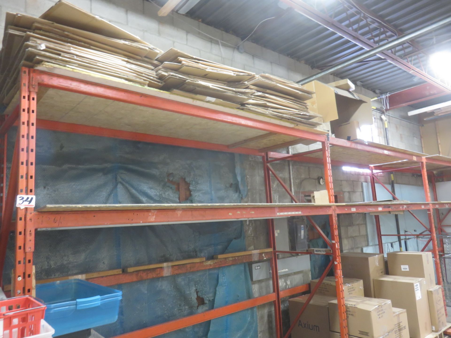 SECTIONS - ORANGE STEEL 30" X 10' X 9'H RACKING (BLDG 2)