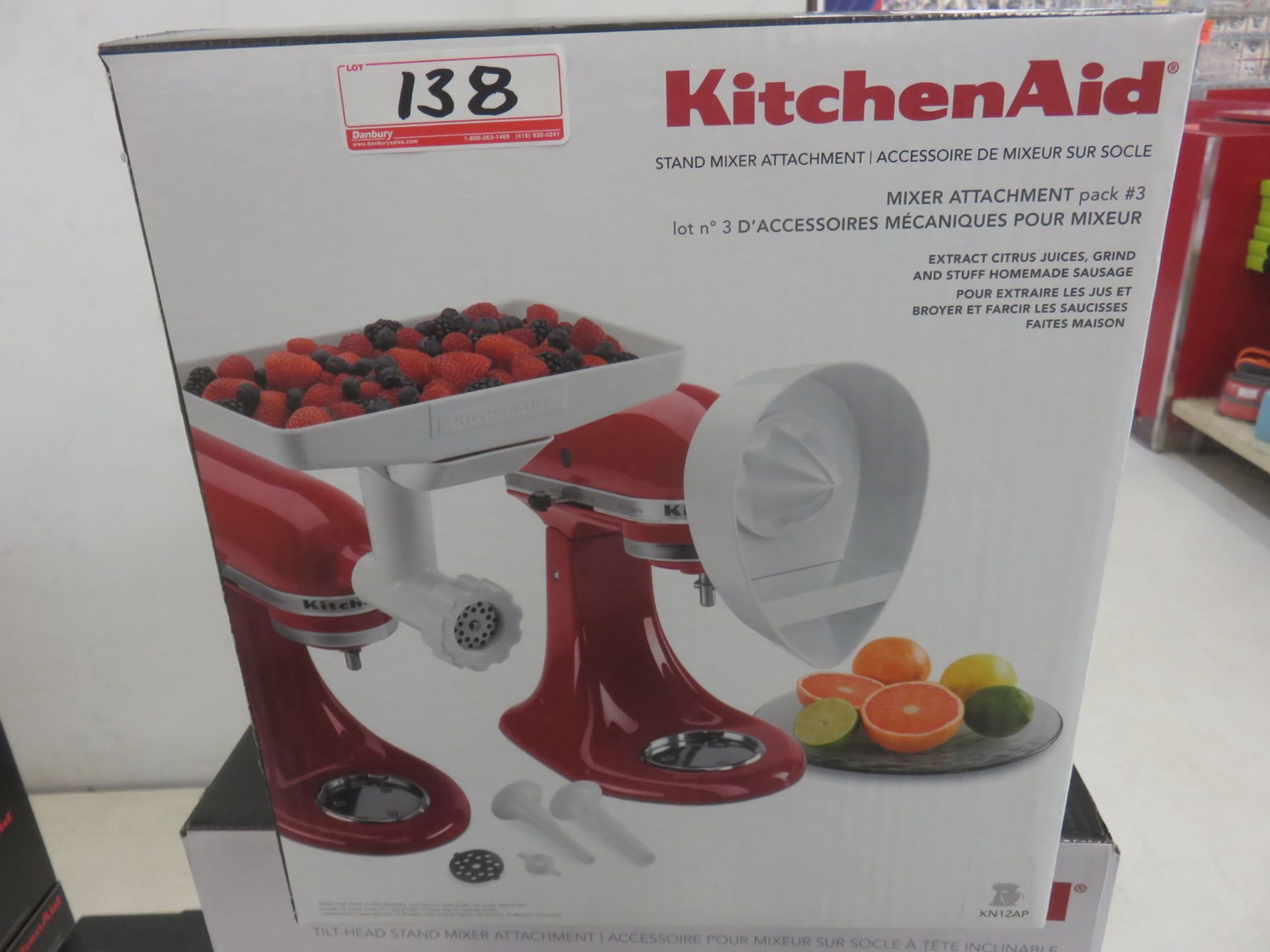 UNITS - KITCHENAID KINZAP STAND MIXER ATTACHMENTS