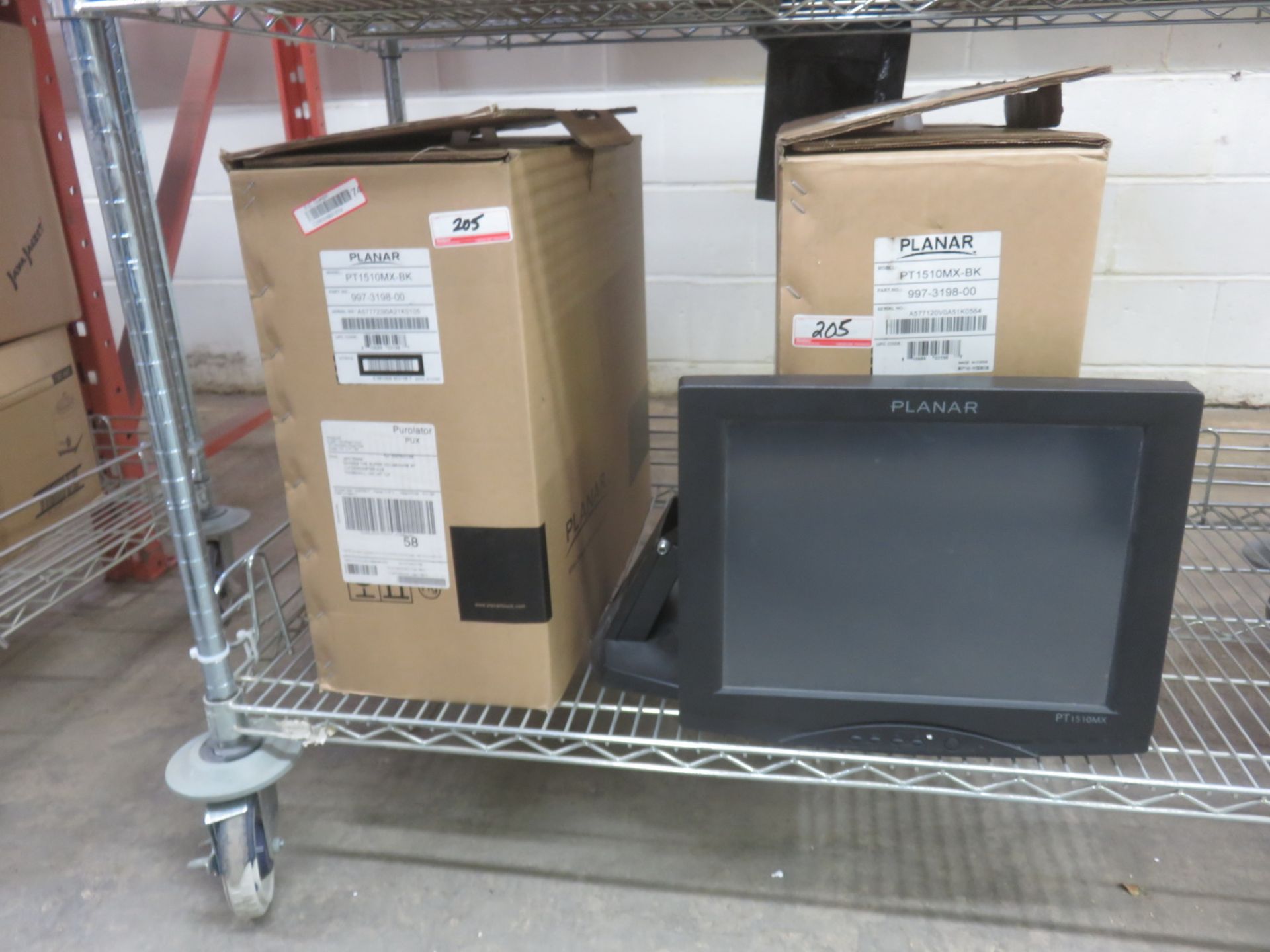 UNITS - PLANAR PT1510MX-BLK TOUCH SCREEN MONITORS (IN BOX)