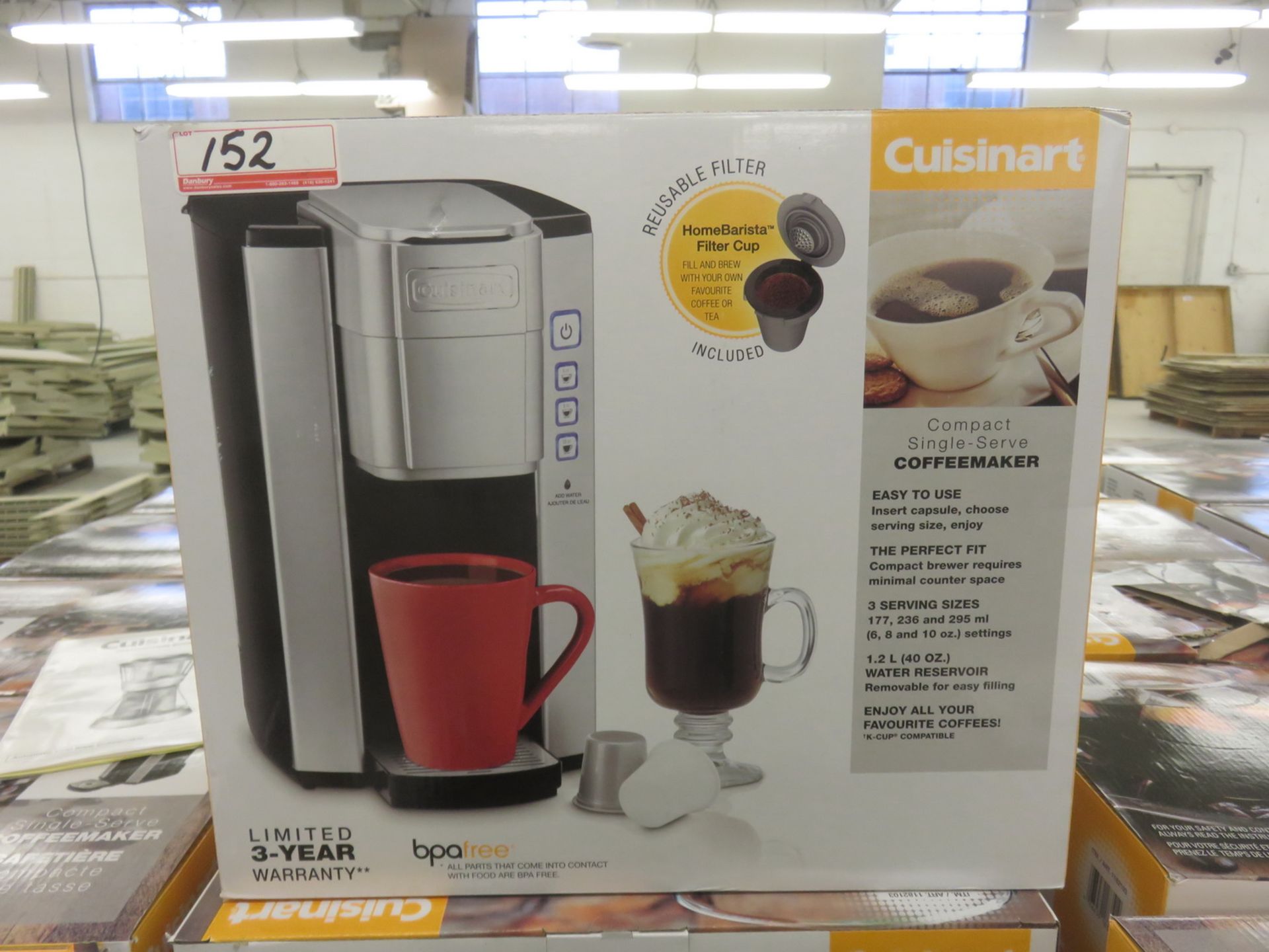 UNITS - CUISINART SS-SRFDCC COMPACT SINGLE SERVE COFFEE MAKER