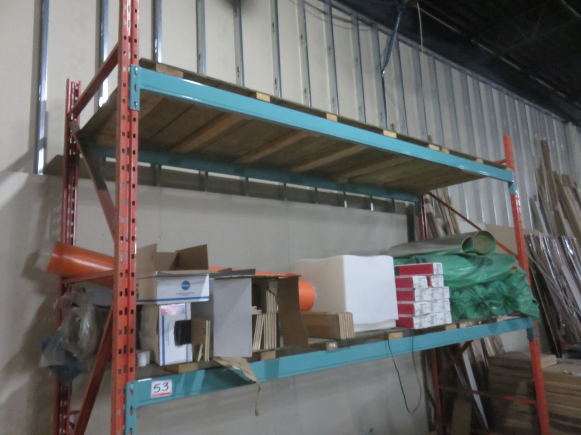 SECTIONS - ORANGE & BLUE STEEL APPROX. 42" & 44" X 12' X 9' & 10'H PALLET RACKING (8 CROSS BEAMS - Image 2 of 2