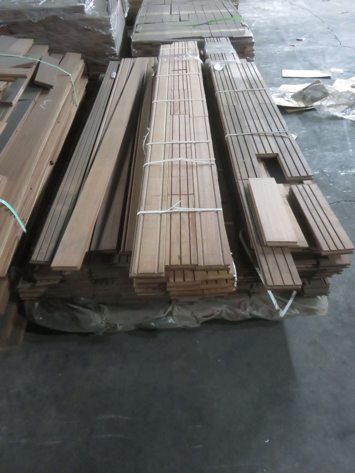 LOT - UNSTAINED NATURAL HARDWOOD - BRAZILIAN CHERRY, ETC - (3 PALLETS TOTAL) - Image 2 of 4