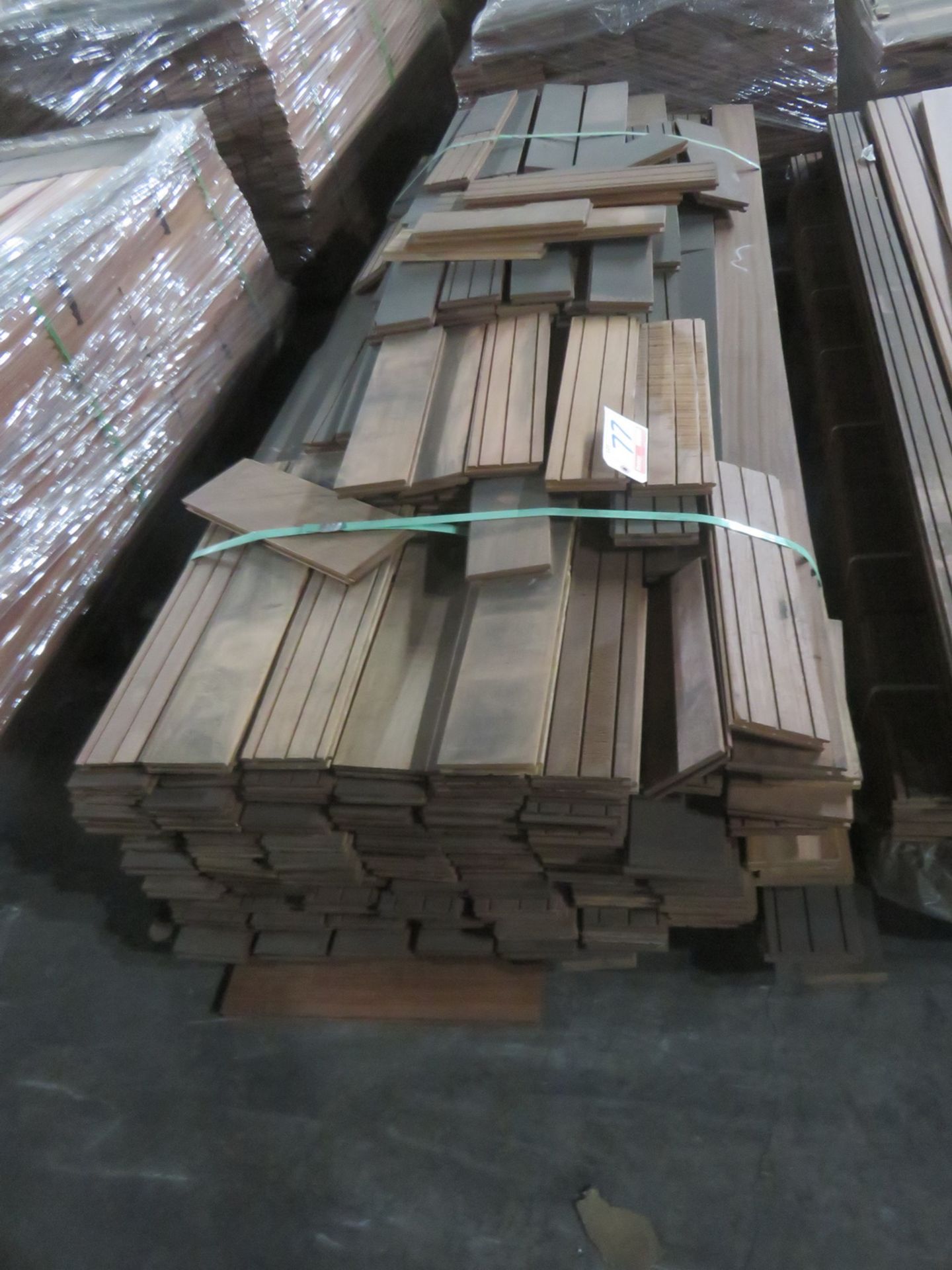 LOT - UNSTAINED NATURAL HARDWOOD - BRAZILIAN CHERRY, ETC - (3 PALLETS TOTAL) - Image 3 of 4