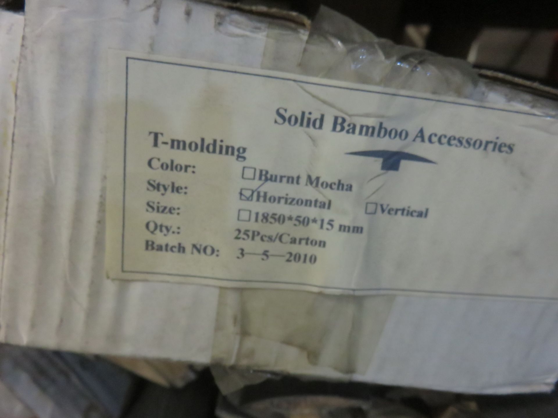 LOT - CARBONIZED SOLID BAMBOO MOULDING, ETC. - Image 2 of 5