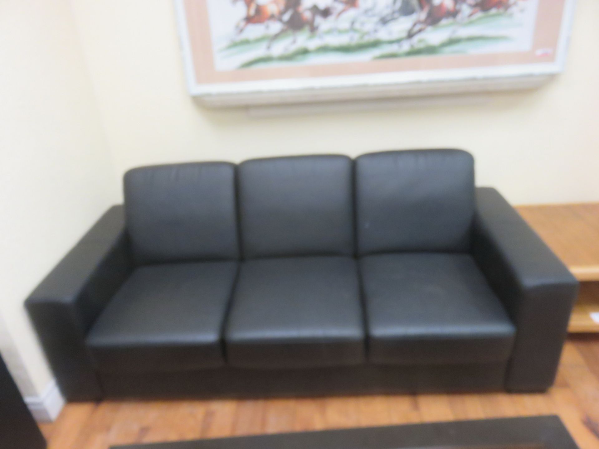 LOT - BLACK 82" W SOFAS (2 UNITS) - Image 2 of 2