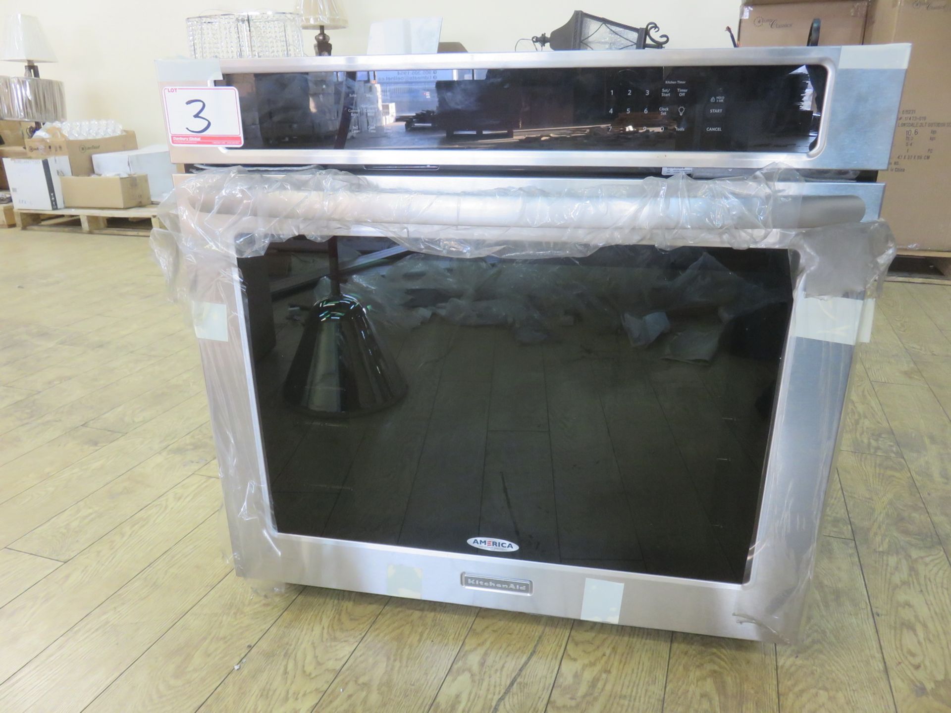 KITCHENAID KEBS109BSS00 STAINLESS STEEL 30" ELECTRIC IN-WALL CONVECTION OVEN, S/N D33801357