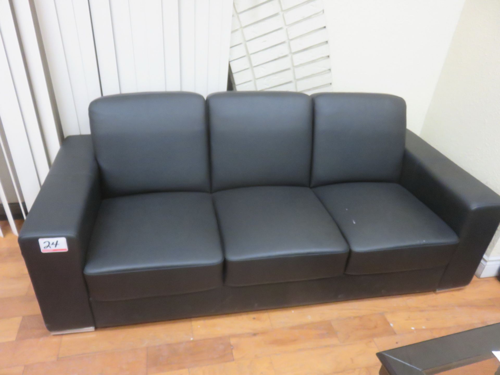 LOT - BLACK 82" W SOFAS (2 UNITS)