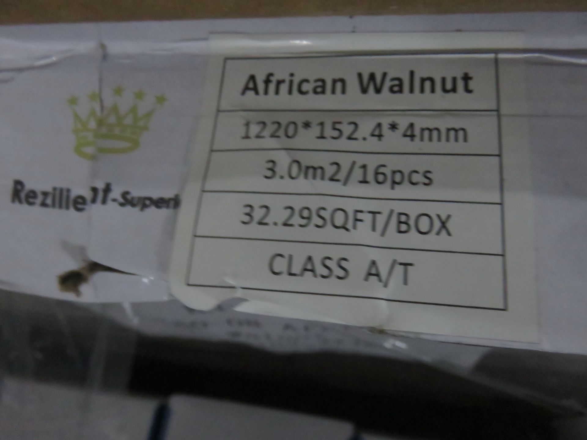 BOXES - REZILIENT SUPERIOR AFRICAN WALNUT 152.4 X 1220 X 4MM PVC CLICK FLOORING (32.29 SQFT/BOX) - Image 2 of 4