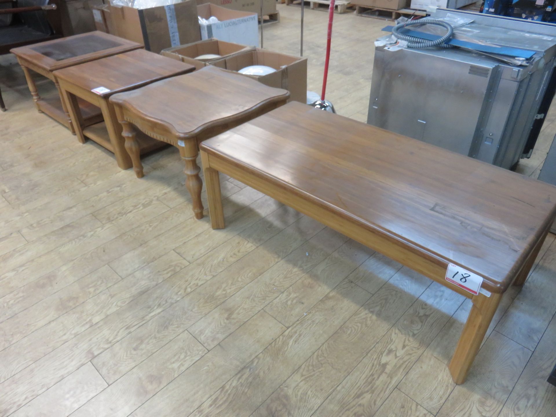 UNITS - MAPLE ASSTD COFFEE & END TABLES