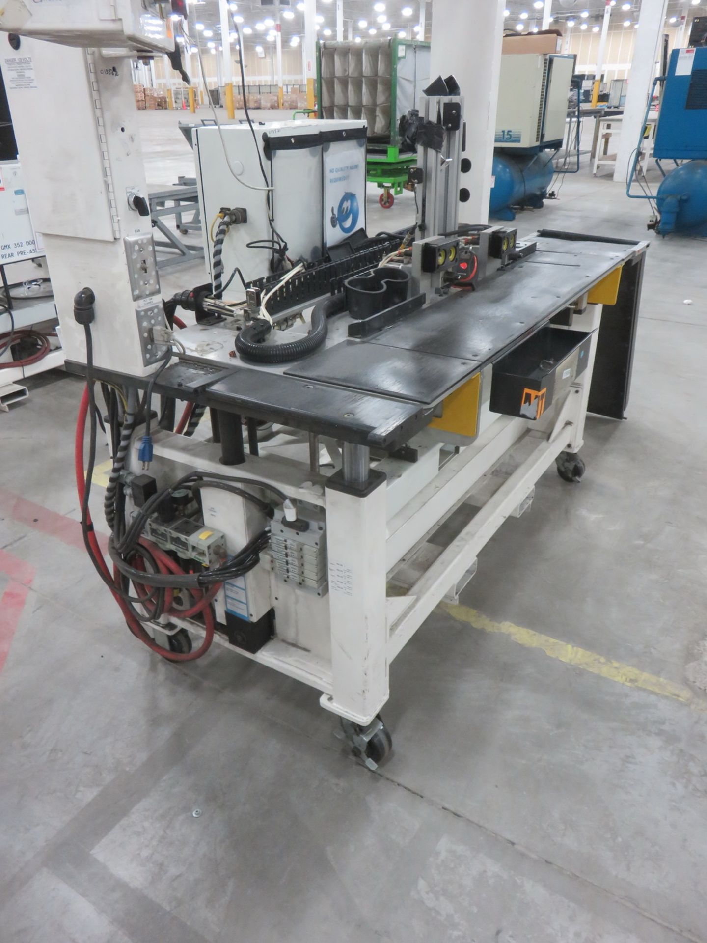 2012 PROFICIENT MACHINE + AUTOMATION (JCI) FLEX BASE PORT FULLY ADJUSTABLE ASSEMBLY TABLE W/ ALLEN - Image 2 of 2