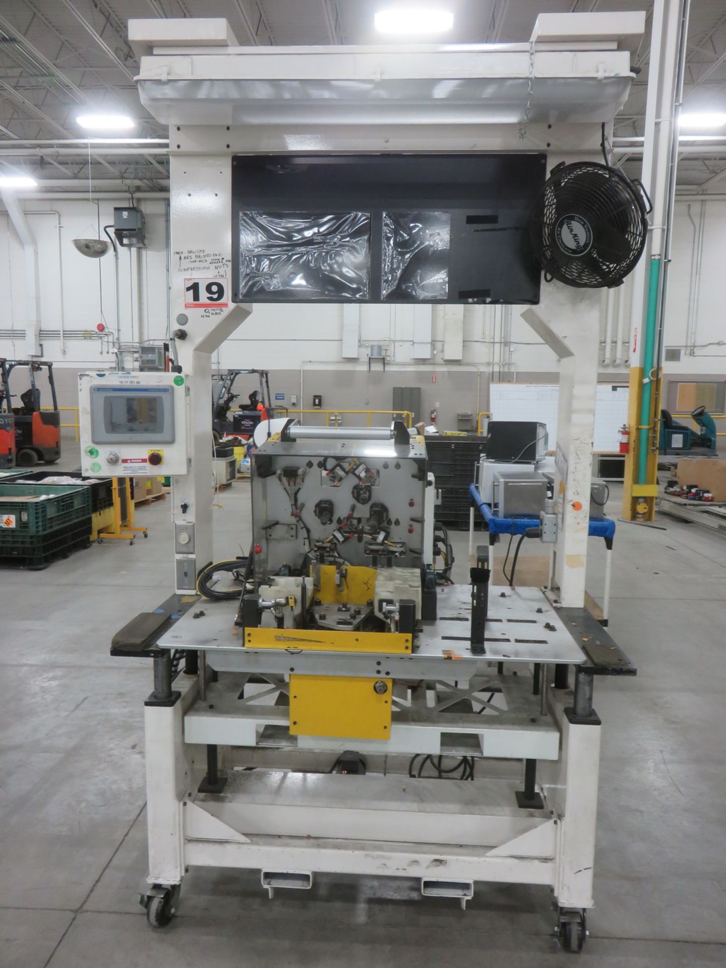 2012 PROFICIENT MACHINE + AUTOMATION (JCI) FLEX BASE PORT FULLY ADJUSTABLE ASSEMBLY TABLE W/ ALLEN