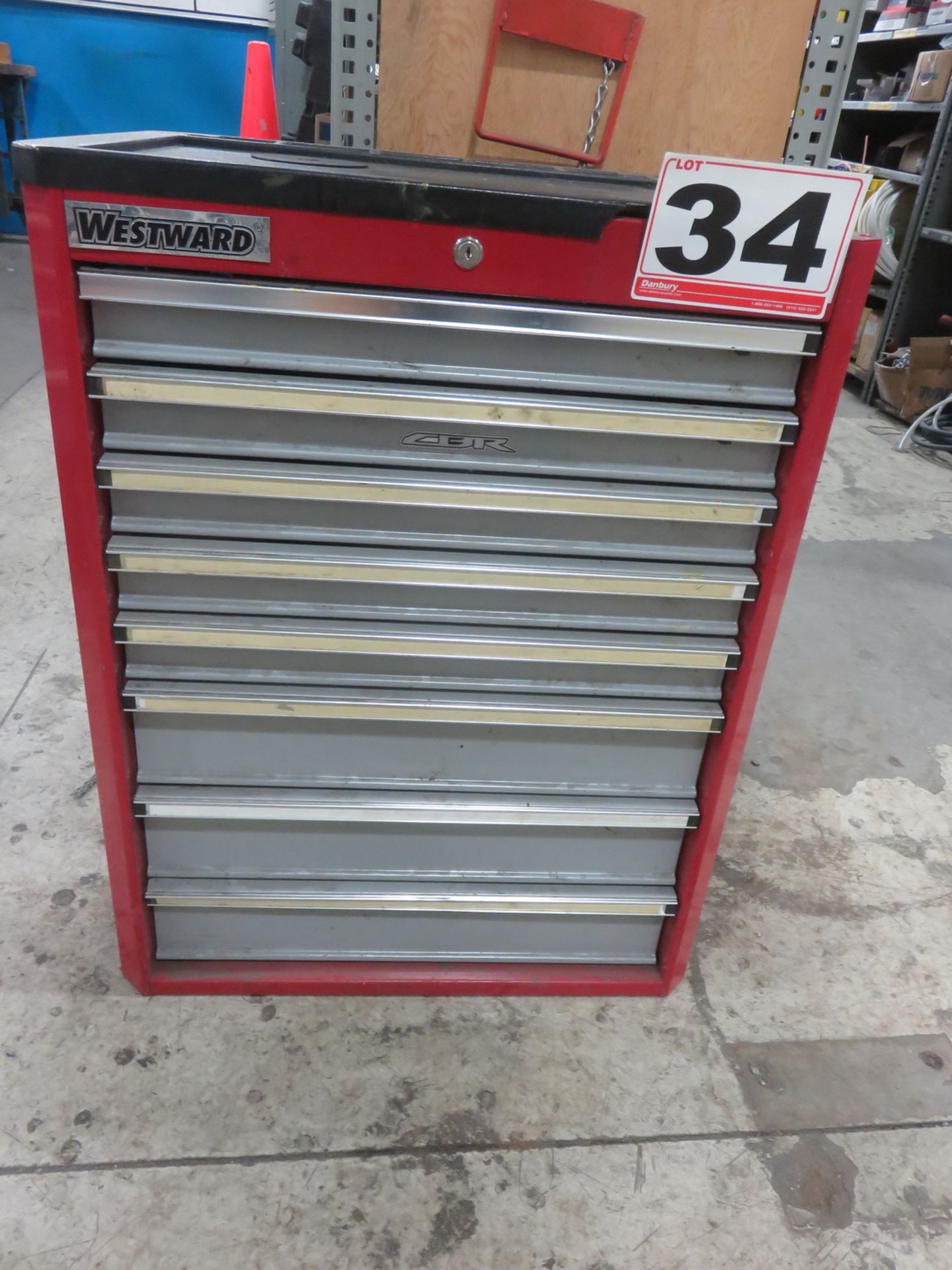 WESTWARD 8 DRAWER TOLL CABINET (NO CONTENTS)