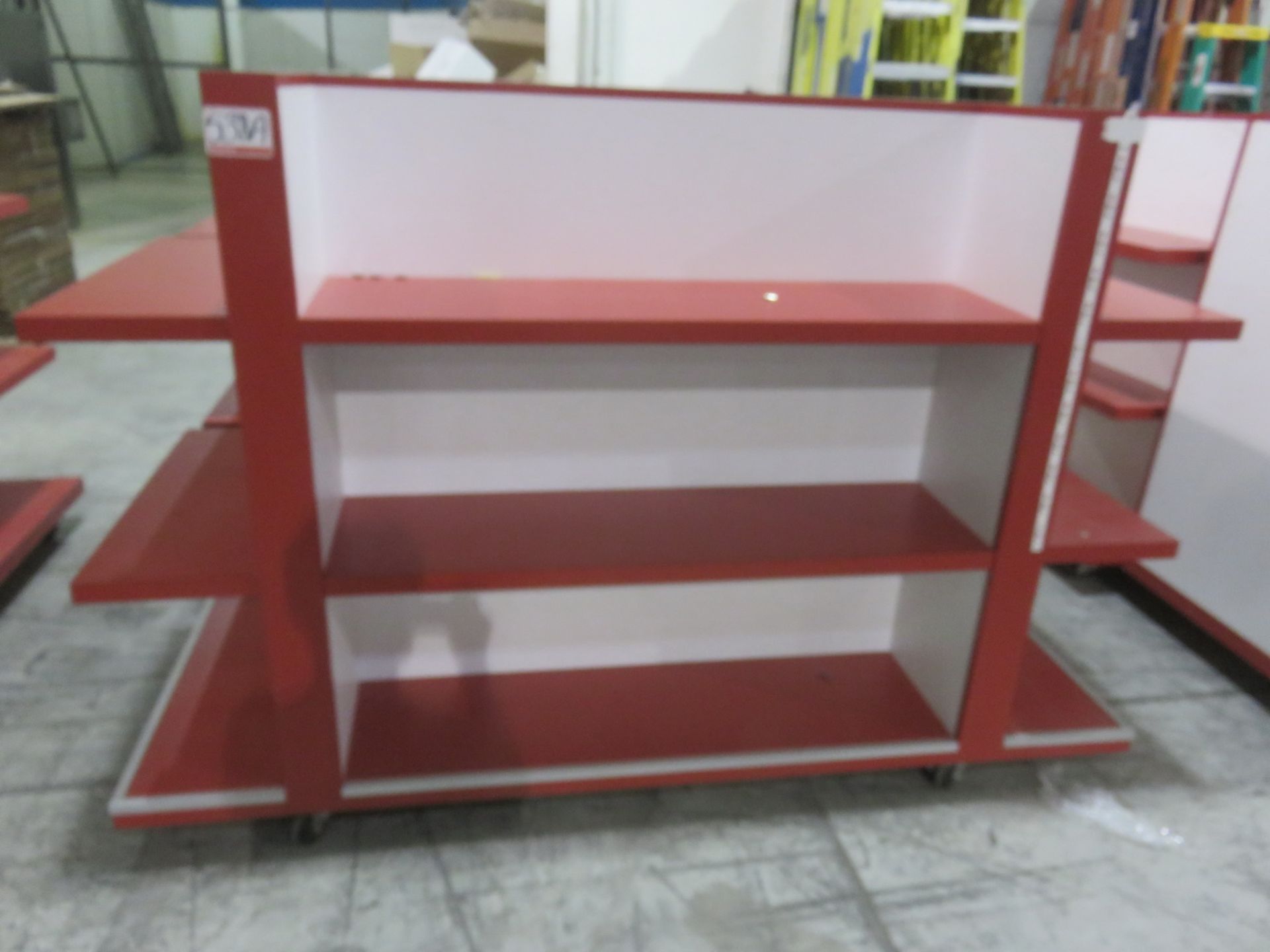 UNITS - RED/ WHITE PORT APPRX 32 X 81" X 55" H, 2-SIDED DISPLAY UNITS - Image 2 of 2