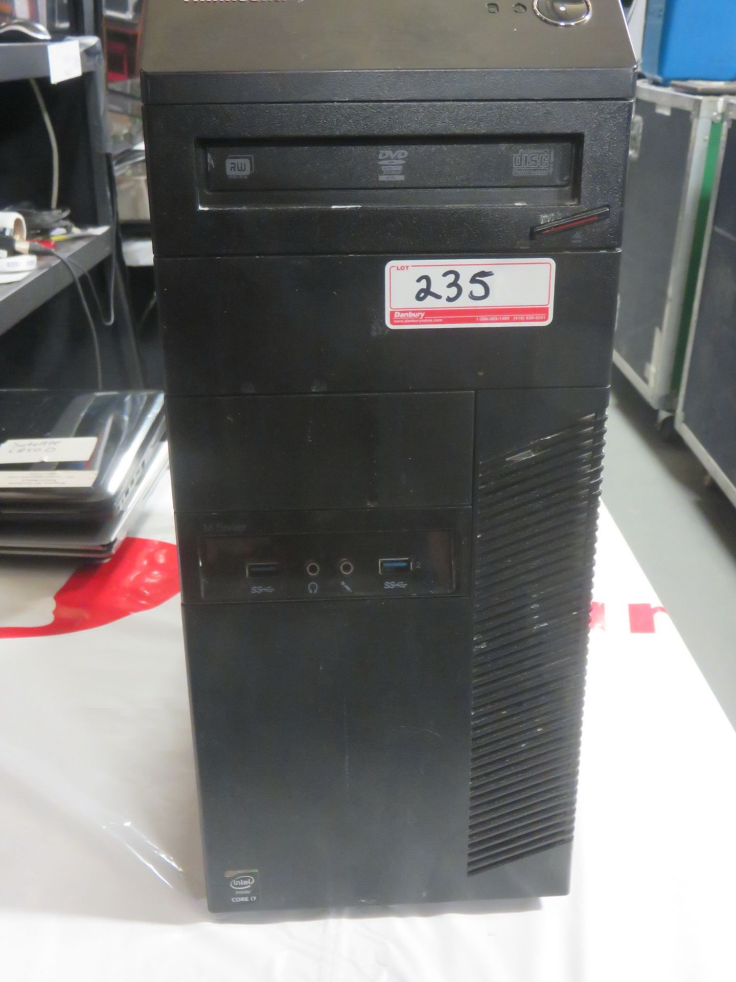 LENOVO THINKCENTRE M83 DESKTOP PC W/ INTEL CORE I7-4770 3.4GHZ CPU, 4GB RAM, 1 TB HDD, NO OS